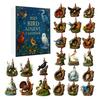 2025 Bird Advent Calendar 24 Days Countdown Box Realistic Bird Ornaments Christmas Tree Holiday Gift for Bird Lovers