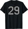 Number 29 Gray Print T-shirt