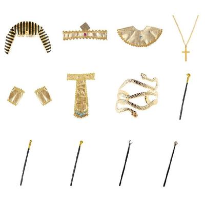 Egyptian Halloween Costume Accessory, Egyptian Wristbands Cuff Egyptian Belt Egyptian Snake Bracelet Egyptian Scepter