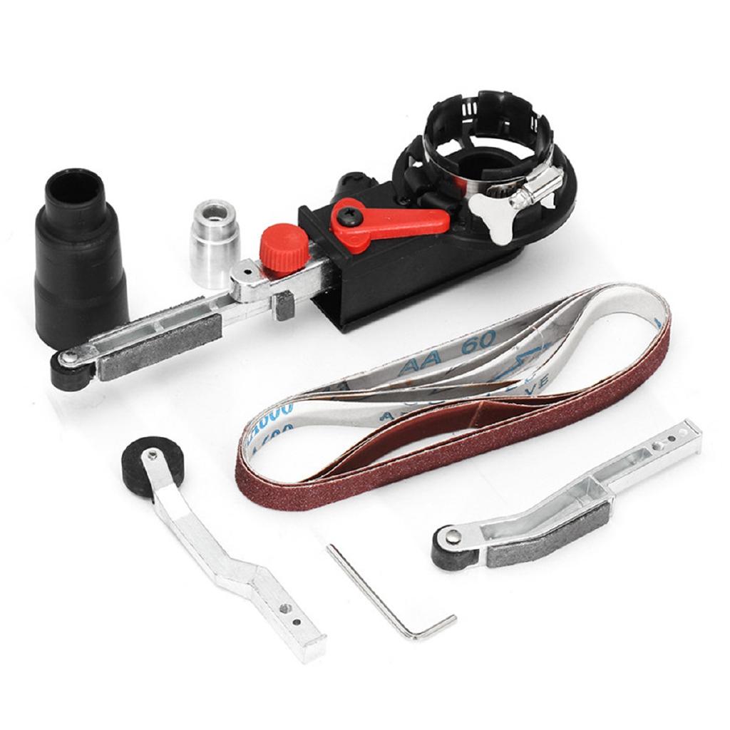 800W Max DIY Sander Sanding Belt Adapter For 115/125 Electric Angle Grinder with M14 Thread Spindle For woodworking Metalworking