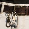 4Pcs Sewing Machine Keychain Shiny Rhinestones Inlaid Metal Craft Rust-Resistant Key Chain Backpacks Accessory
