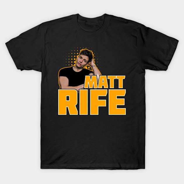 

Men Black Print T-shirt Matt Rife No-Cut Transfer Paper Print Cotton Tshirt 3XL