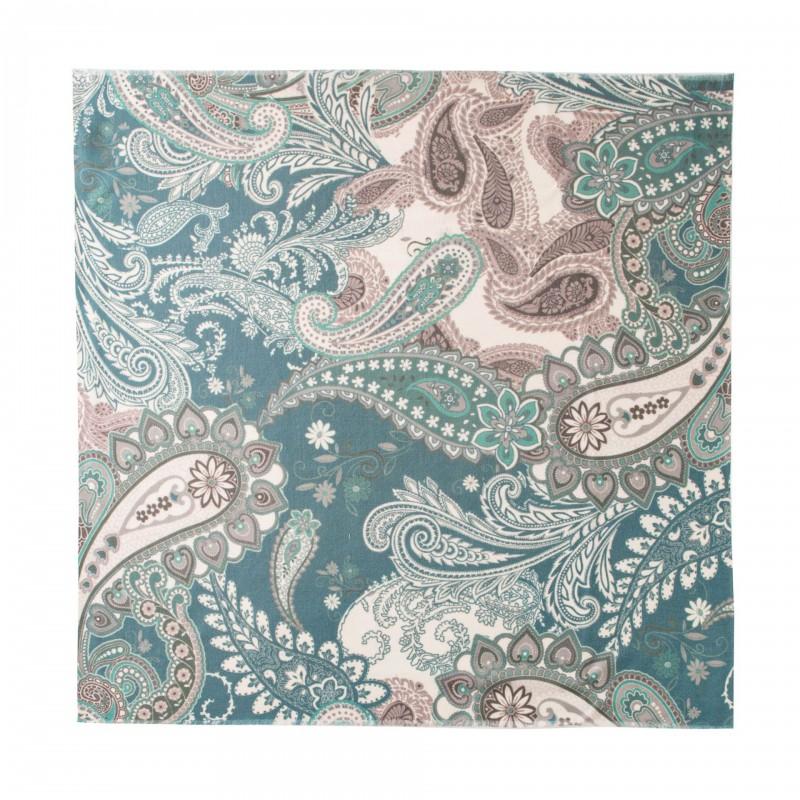 Printed Wool Square Scarf 65cm Fashion Versatile Shawl Neck Wrap Women