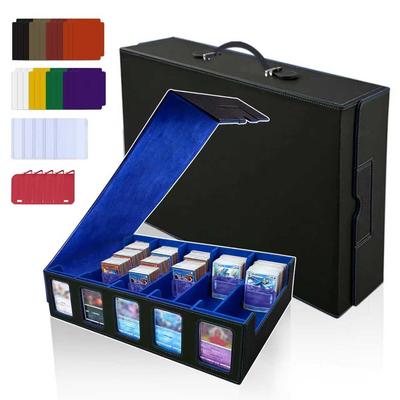 HG CHASING TRIBE Deck Trading Card PU Holds Large Top Loader Case with Display Sleeve Compatible Card Case, Case, Leather, 4200+ Cards, Capacity,