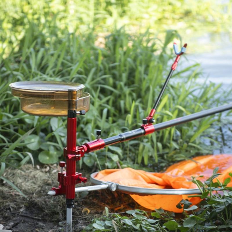Aluminium Fiskeutrustning Markplugg Fäste Fiskeskyddsställ Spöfäste Ställ Markfäste Fisketillbehör