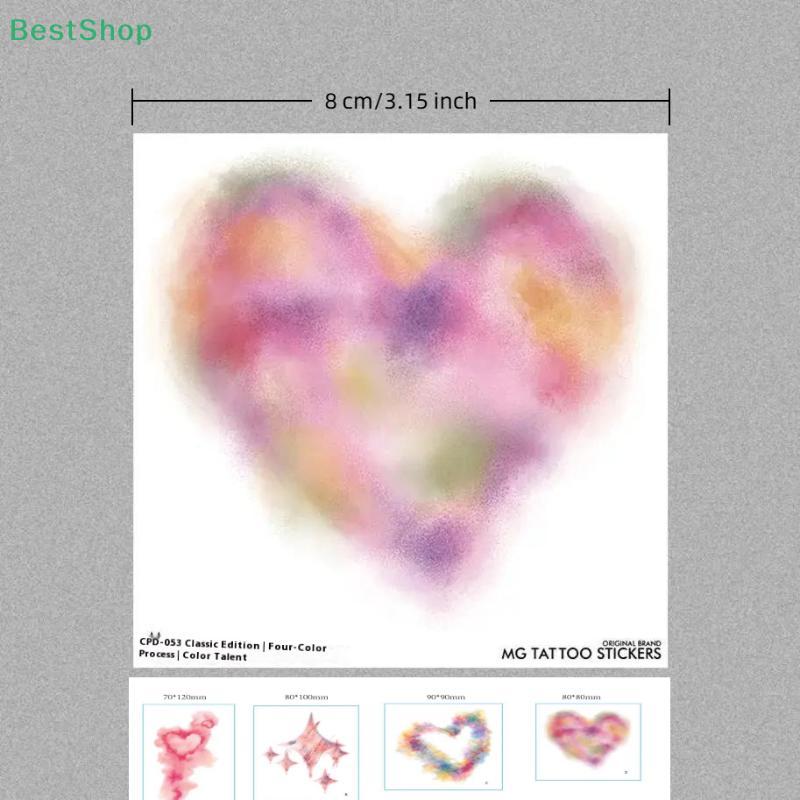 Colorful Bruise Tattoos Fake Tattoo Halloween Makeup Rainbow Heart Scar Temporary Tattoo Stickers Cosplay Body Art