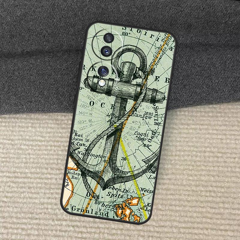Anchor Sea Beach Case For Honor Magic 7 Pro 5 6 Lite Honor 200 Pro X9b X9a X8b X8a X8 X9 X9c 50 70 90 Cover