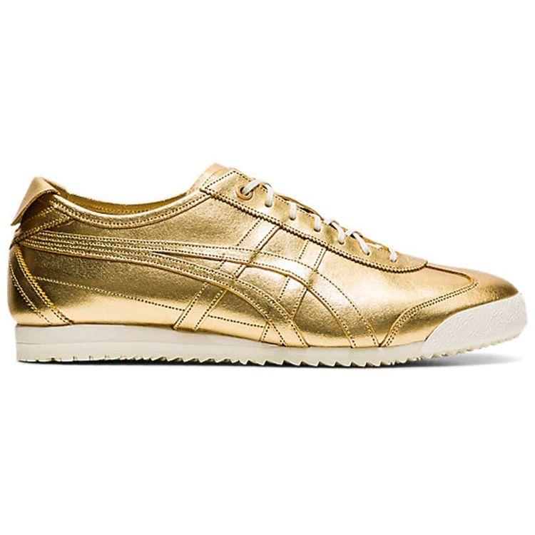 ONITSUKA TIGER Mexico 66 Sd Suede Retro Sports Slip Resistant Durable Lightweight Low Top Casual Shoes Unisex Casual Shoes Gold 1183A740-200