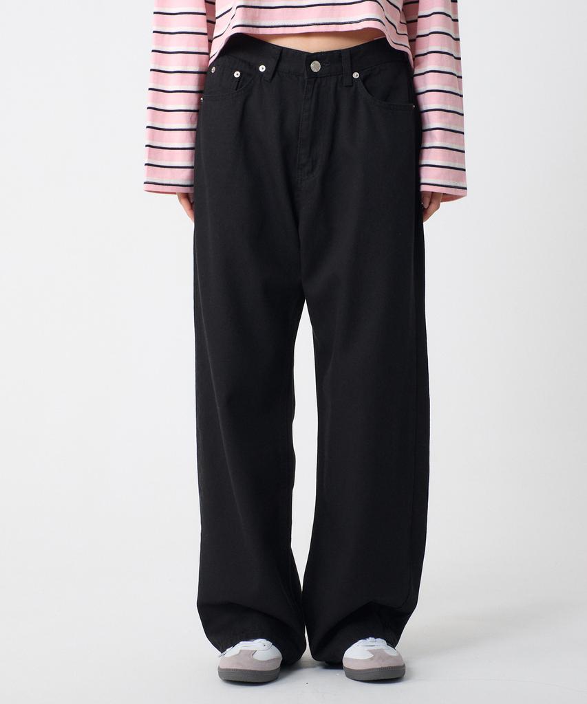UNKNOWN PLANET Daily Cotton Pants Black