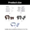 Wedding Parties Vintage Detachable Ruffled Jabot Lapel False Collar and Sleeves Cuffs Set Cosplay Costume Accessories