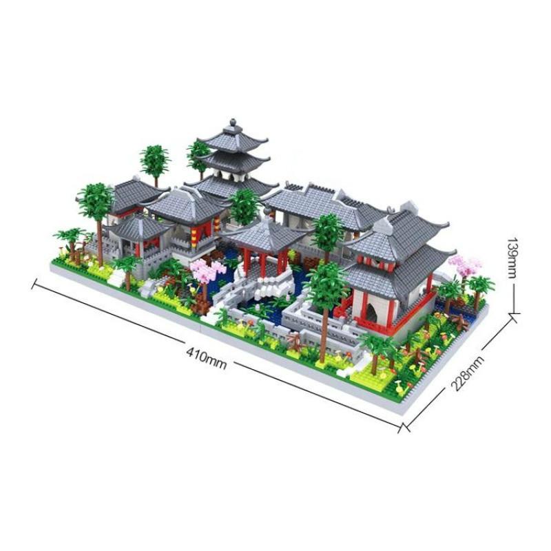 

Ancient Suzhou Garden Micro-particle Building Blocks High Difficulty Puzzle Building Blocks Toys Series for Boys and Girls L