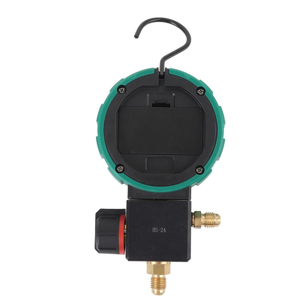 4 Unit HVAC Vacuum Gauge Tester Digital Pressure Manifold Refrigerated Liquid Hose Electronic