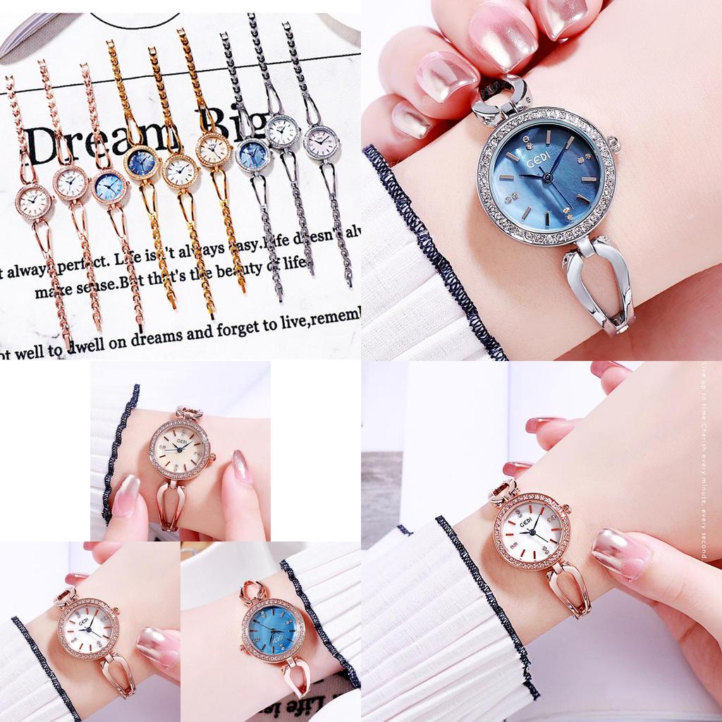 Gadi Luxury Alloy Womens Quartz Watch With Rhinestone Decor For Casual Fashion