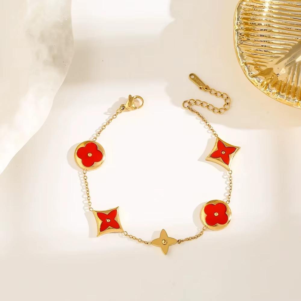 Fashion 316L Stainless Steel Love Heart Bracelet for Women Tiny Gold-Plated Clavicle Chain Girl Wedding Party Charm Jewelry Gift