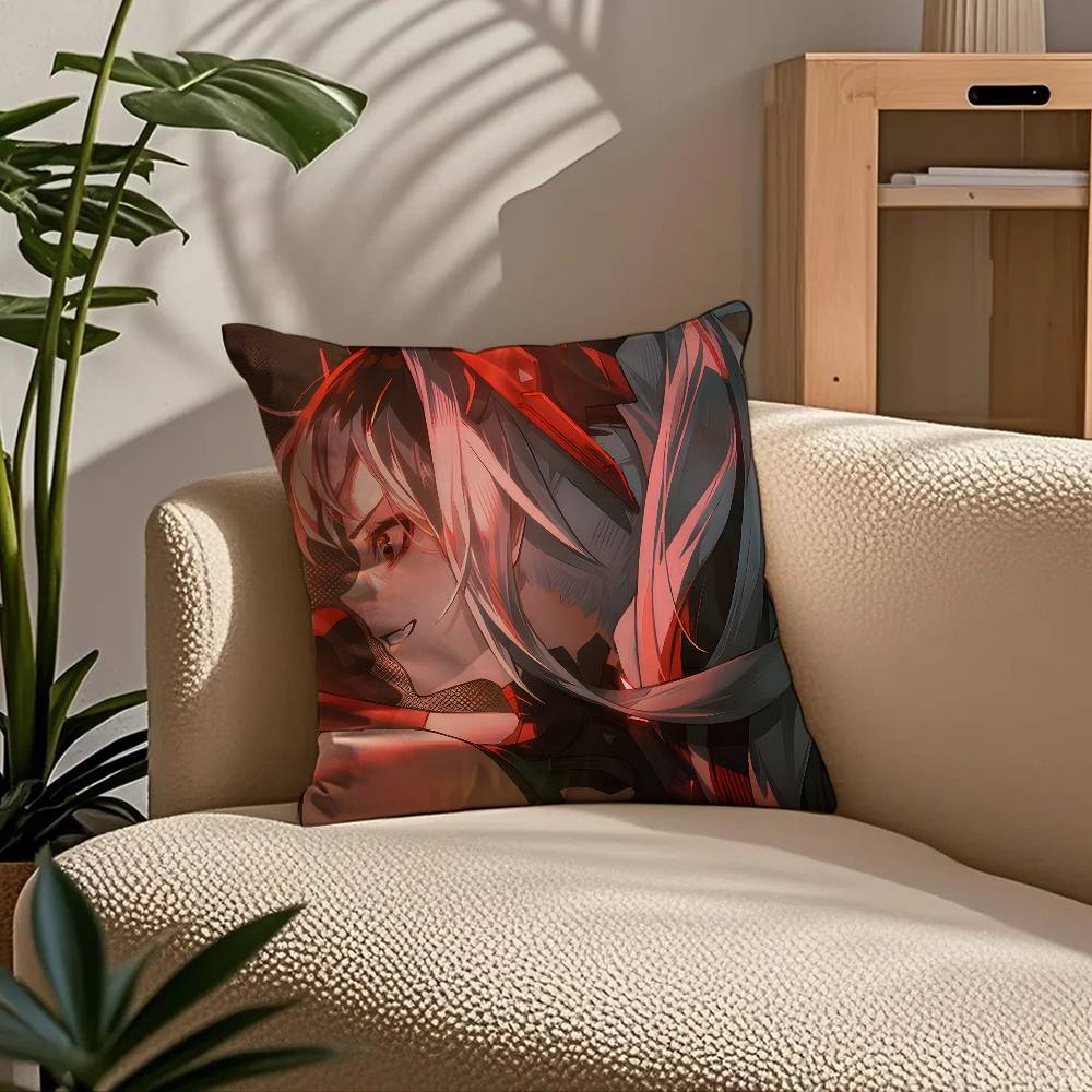 P-Punishing G-Gray R-Raven Pillow Case Comfort Sofa Bed Silky Elegant Invisible Zipper Custom Decorative Cushion Cover