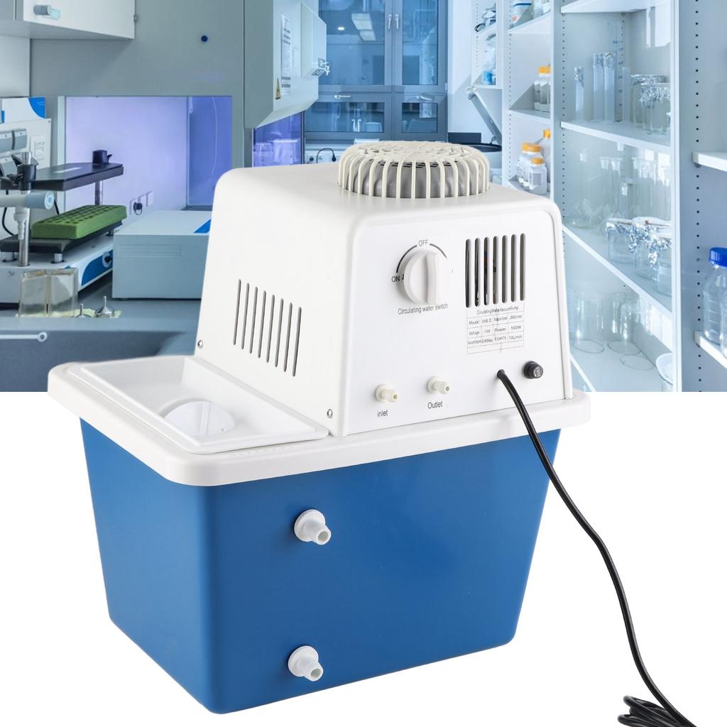 Circulating Water Vacuum Pump for Research Equipment PTFE Type Lift 8 Meters 180W 60L minUS Plug 110V