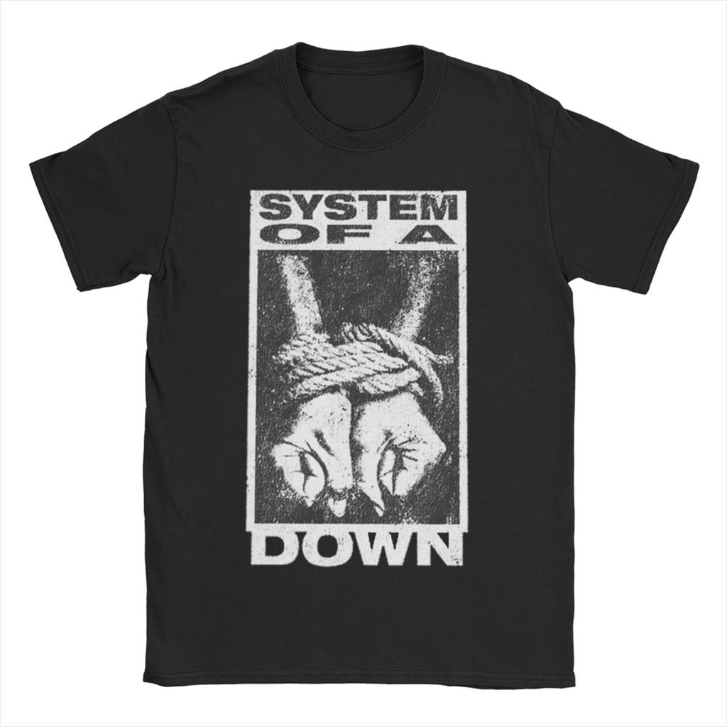 Men Womens TShirts System of A Down Humorous Pure Cotton Tees Short Sleeve Heavy Metal Music T Shirt Round Neck Tops