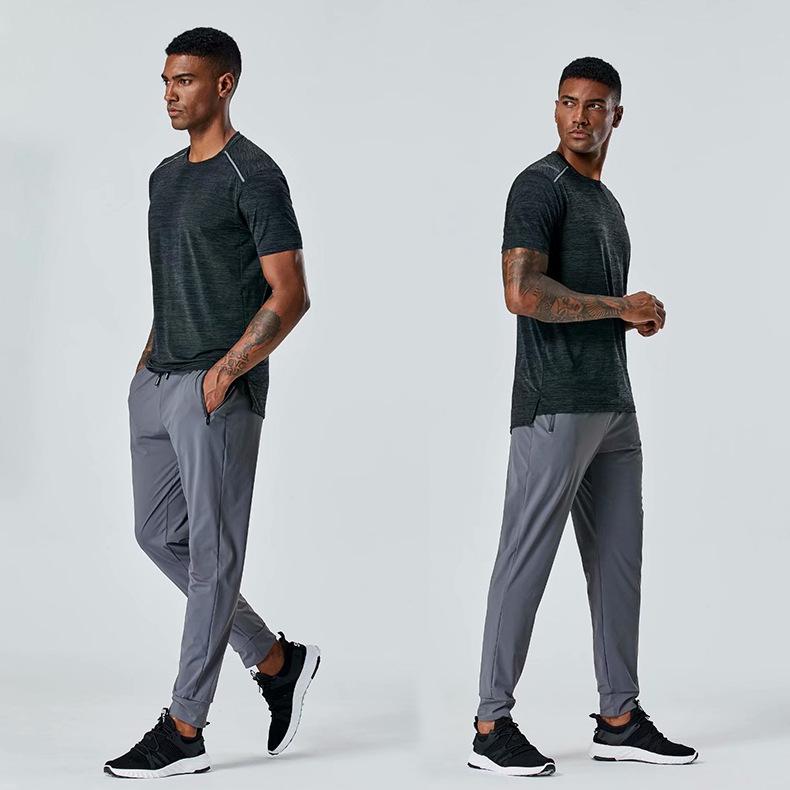 Men's Quick-Drying Tapered Joggers for Spring/Autumn - Running & Fitness Pants