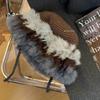 Rabbit Fur Knitted Hat Women's Autumn and Winter Splicing Warm Wool Hat Cold-proof Cover Foreign Gas Plush Ear Protection Head Hat