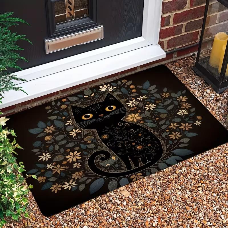 Charming Sunflower Welcome Mat Non Slip Washable Indoor and Outdoor Entry Mat Fashionable Decoration