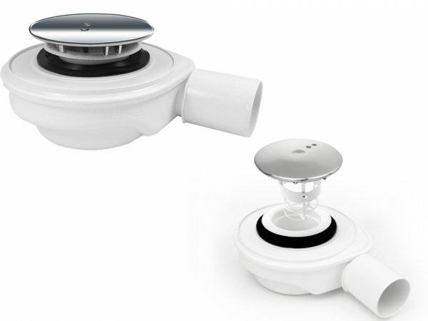 Receveur de douche semi-circulaire Ringo 80x80x2x12 fond lisse