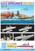 Platz Dragon US Destroyer Spruance Plastic Model Kit DR7084 1/700 DD-963 (Ship)