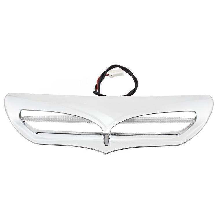 Motorcycle Guide Hood Air Inlet Cover Air Vent with LED Light for Harley Davidson Gliding Street Gliding Supreme Gliding