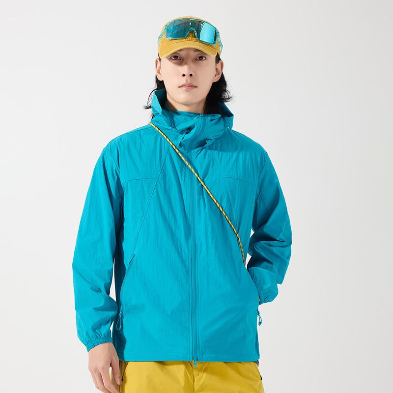 Summer new couple sunscreen clothes women's ultra-thin breathable UV-proof jackets outdoor sunscreen clothes men's