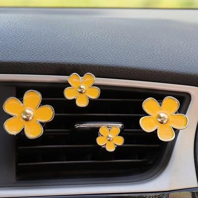 4 szt. Kwiatowy odświeżacz powietrza do samochodu Mount Vent Zapach Długotrwałe usuwanie zapachów