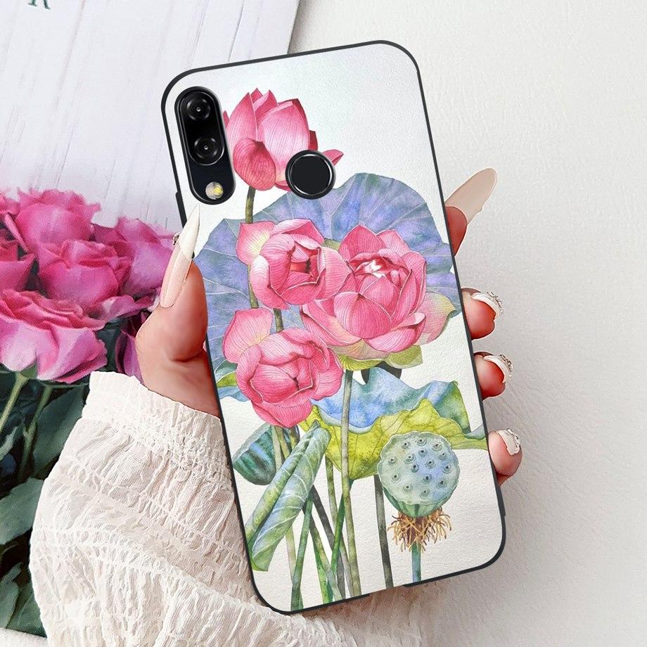 Luxury Matte Silicone Soft Case For ASUS ZENFONE 5 8 3 ZE620KL ZE520KL ZB602KL ZB601KL ZS590KL Capa Flower Loving Heart Funda
