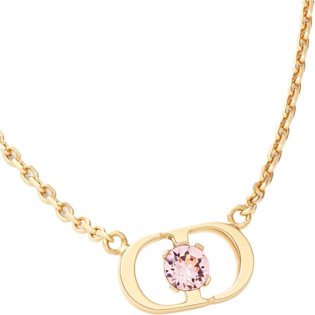 Dior Logo Metal Necklace Women Necklace Gold N3251WOMCY