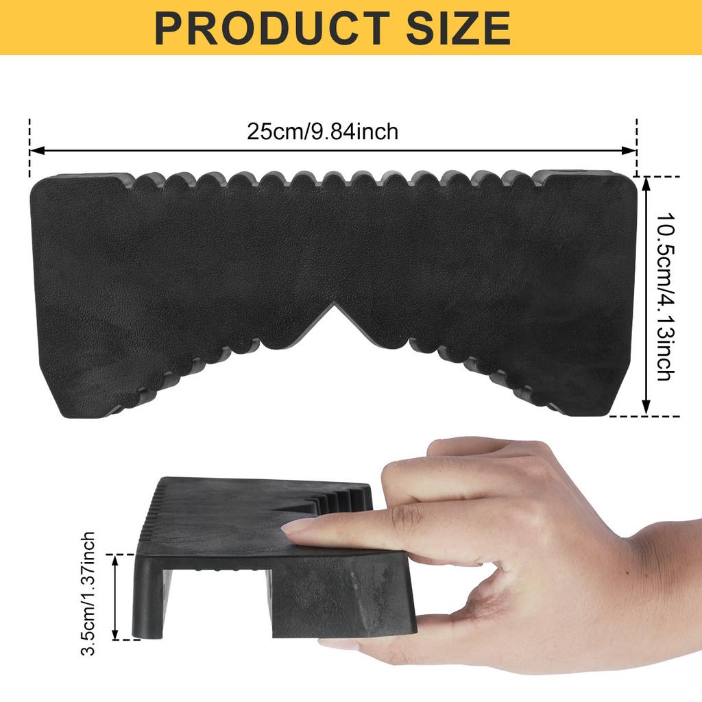 Gumowe Akcesoria do Drabin Rozkładanych Stabilizator Antypoślizgowy do Drabiny Ochrona Szyn Drabiny Przed Zarysowaniami Przedłużenie Rynny Dachowej