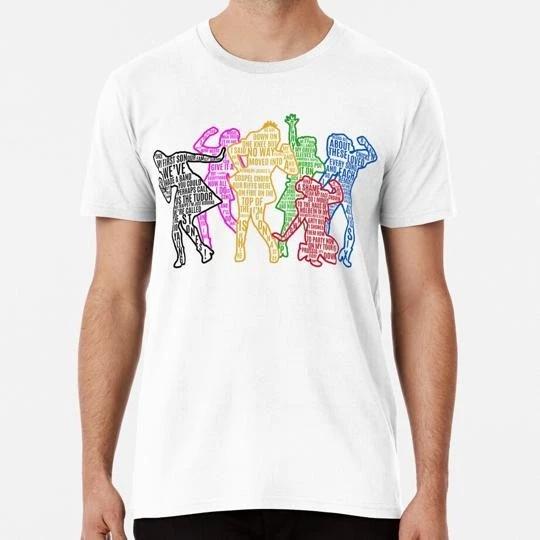 Six the Musical Queens Silhouettes— With Lyrics S to 5XL Made in USA T shirt 2XL