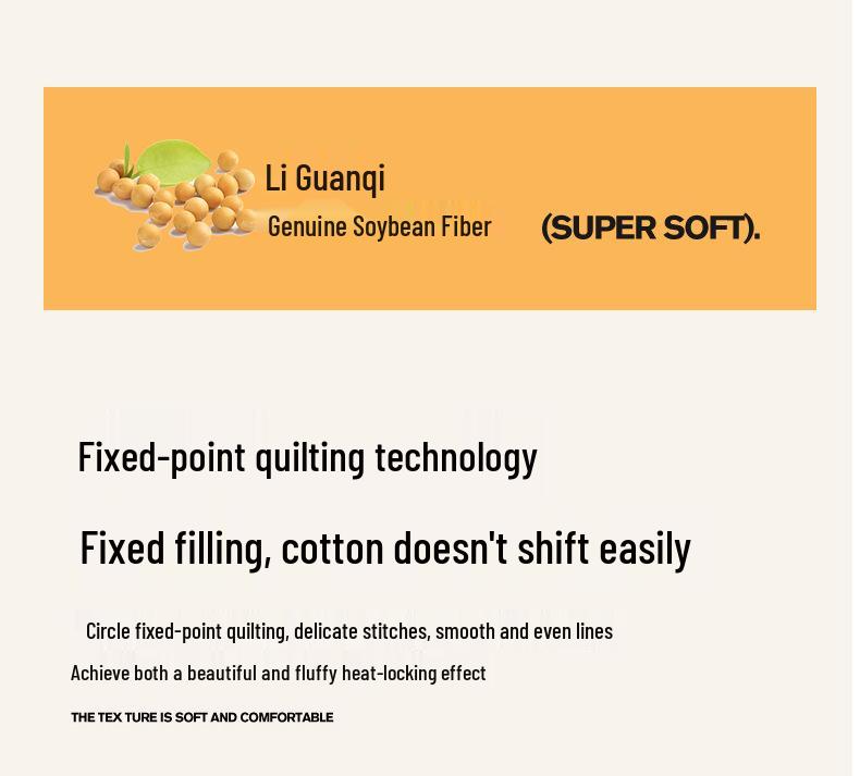 A-Class Washed Cotton Soybean Winter Comforter – Warm, Skin-Friendly Fiber Quilt