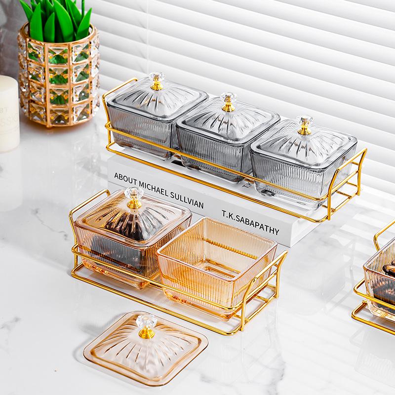 Creative Fruit and Snack Storage Platter with Nut Compartments for Home, Bar, and Living Room