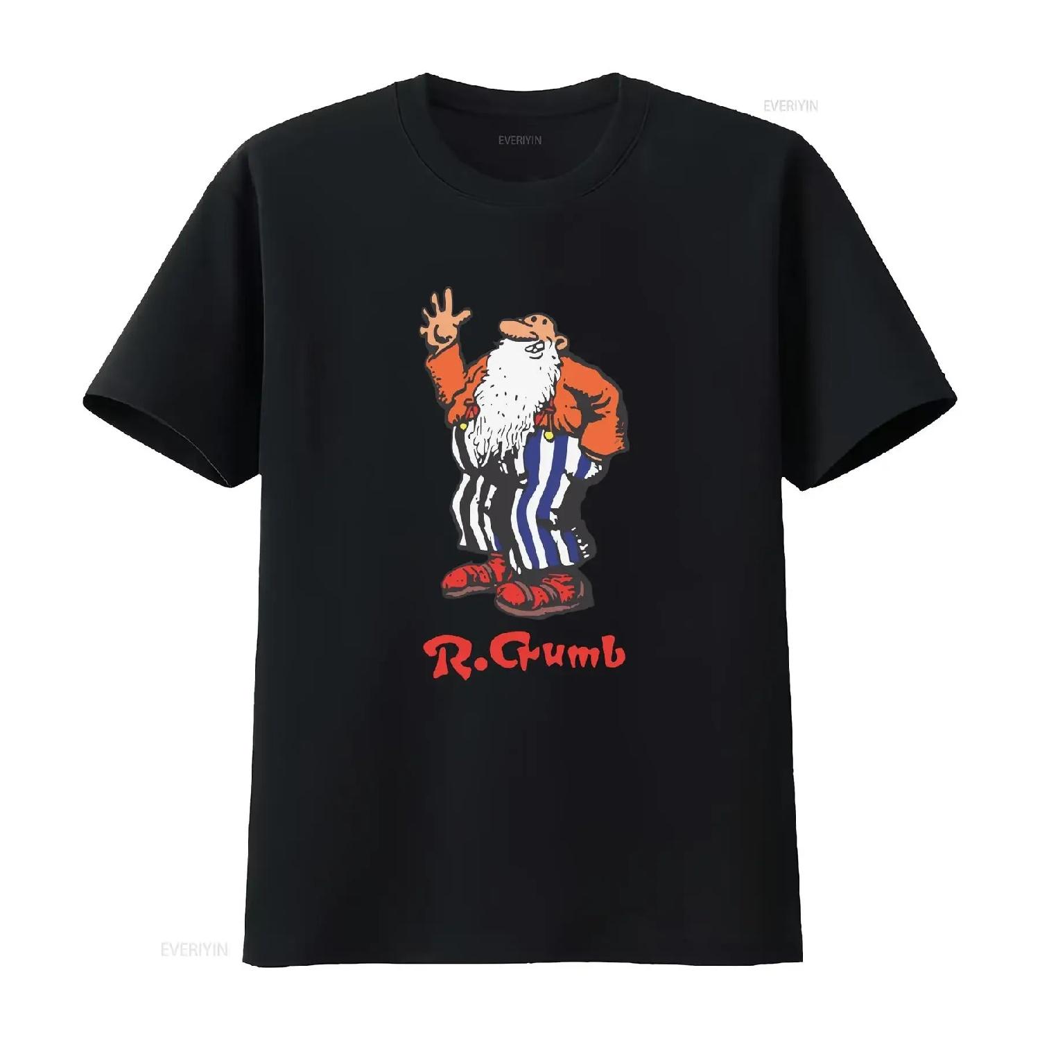 

Mr natural r crumb comics new white heavy cotton t shirt size L vintage Washed Slightly streetwear Unisex Breathable Stylish S чёрный