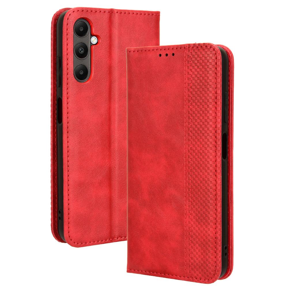 

For Samsung Galaxy A05s 4G/M14 4G Leather Case Wallet Stand Mobile Phone Cover Red