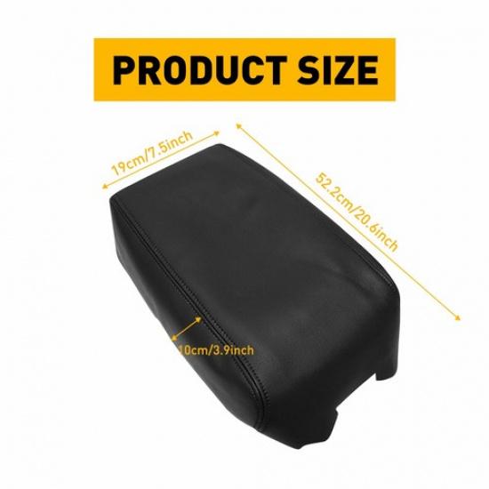 FOR 2009-14 Nissan Maxima Leather Center Console Armrest Lid Cover Skin Black EA