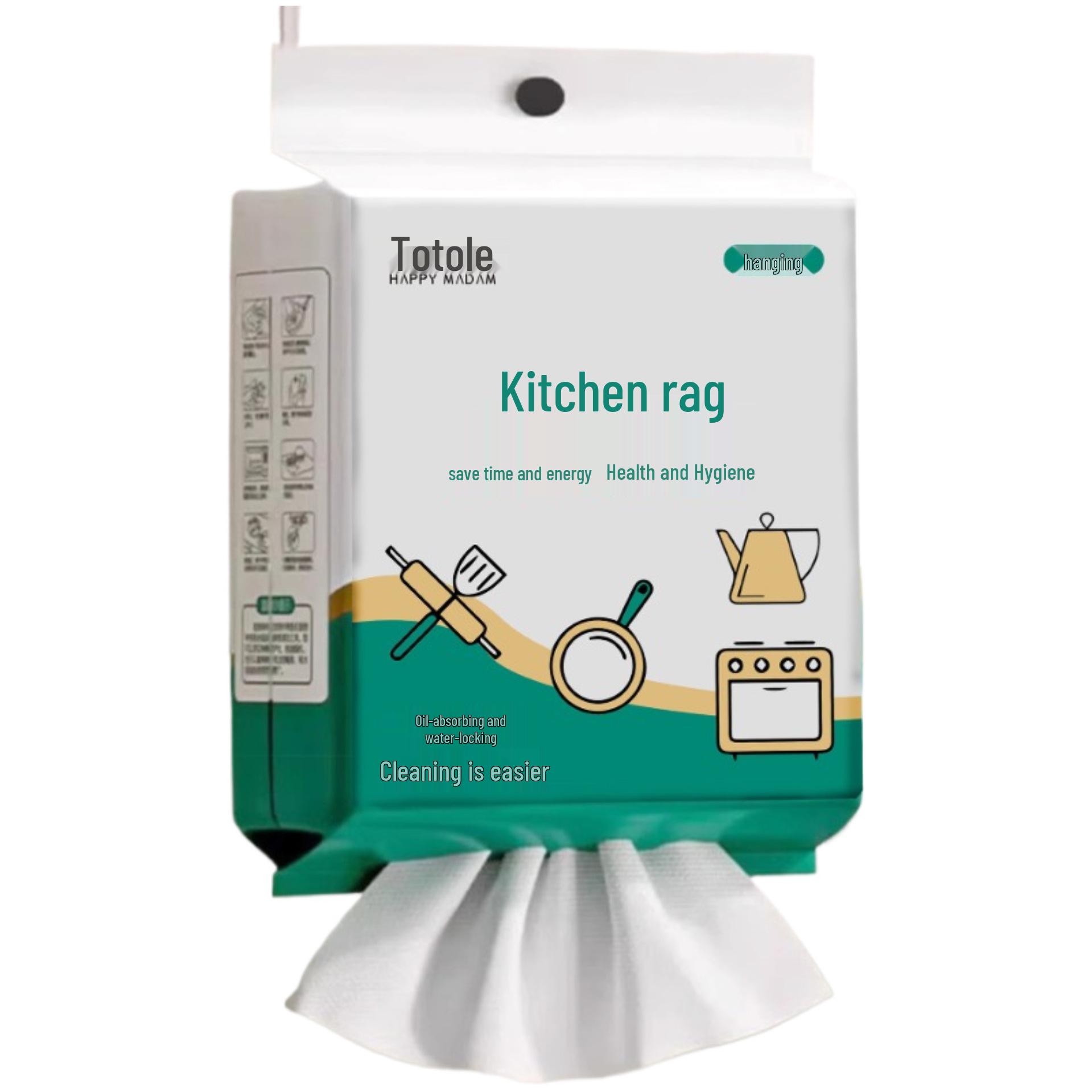 

Утолщенная одноразовая кухонная губка для мытья посуды с маслопоглощающим эффектом 1 small pack/260g [300 uses] 15*20cm