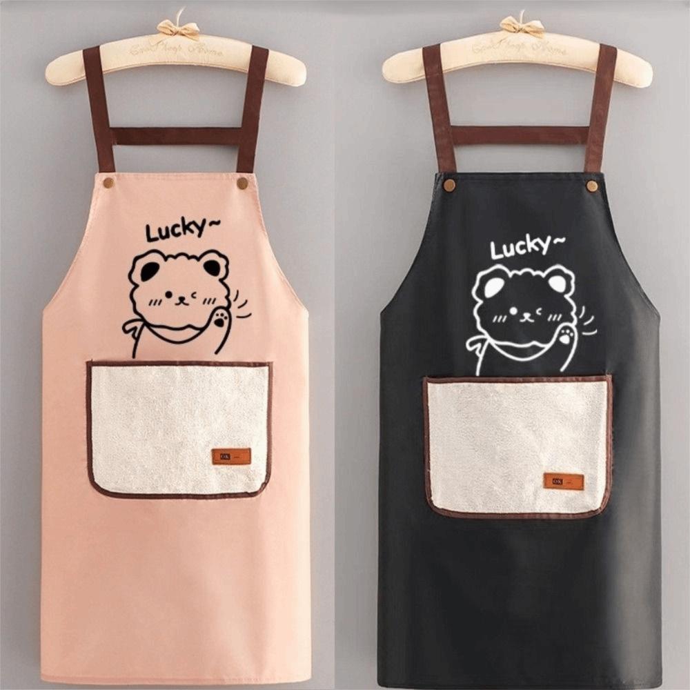 Waterproof Kitchen Apron Cartoon Household Apron Fashion Cooking Apron  Restaurant