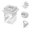 Transparent Fish Breeder Box Clear Frame Floating Hatching Box  Aquarium Hatchery Accessory