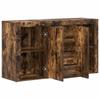 Sideboard Smoked Oak 120 x 36 x 69 cm Wood Based Material