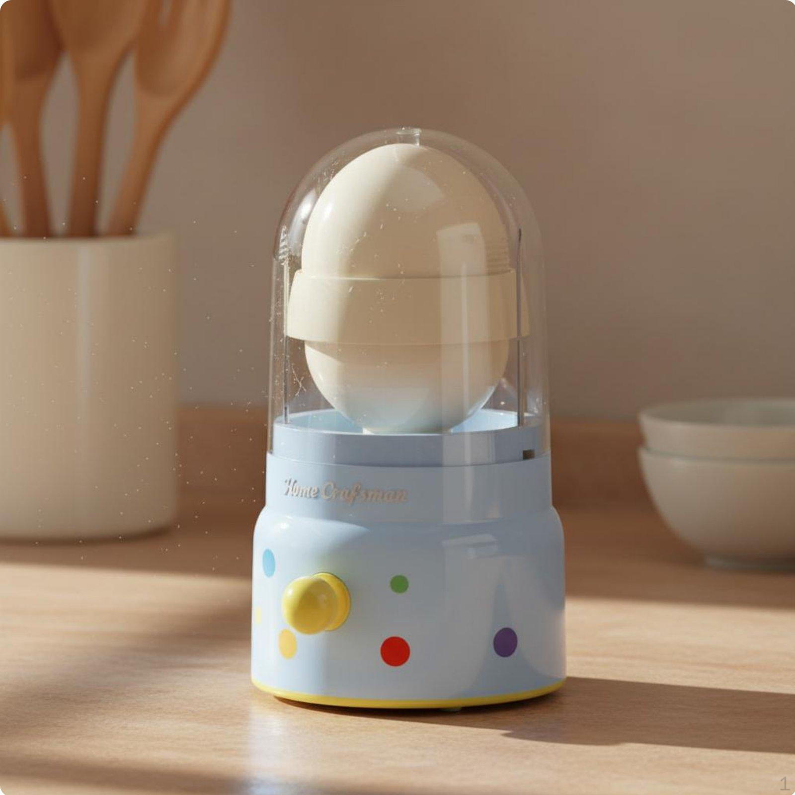 InShell Egg Blender No Electricity Needed Pull String Mixer Simple Kitchen Gadget for Picky Blue