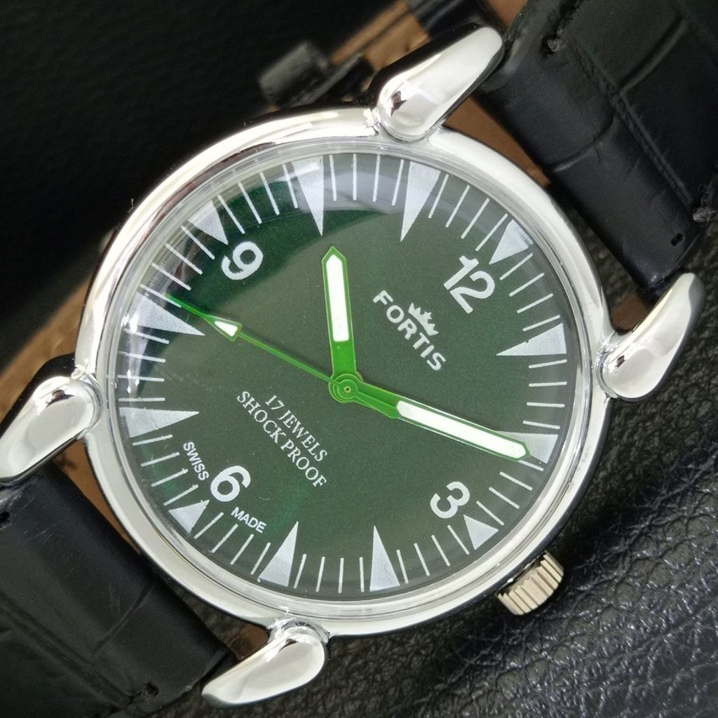 

ШВЕЙЦАРСКИЕ ВИНТАЖНЫЕ МУЖСКИЕ ЧАСЫ С РУЧНЫМ ЗАВОДОМ, ВОССТАНОВЛЕННЫЕ, ЗЕЛЕНЫЙ ЦИФЕРБЛАТ a700899-5 R205a-a700899