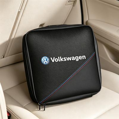 Car Rechargeable Gun Storage Box Leather Organizer Case For VW Golf Phaeton GTI Passat Polo Car Storage Bag Accessories Keychain Ag5 Sdfh2