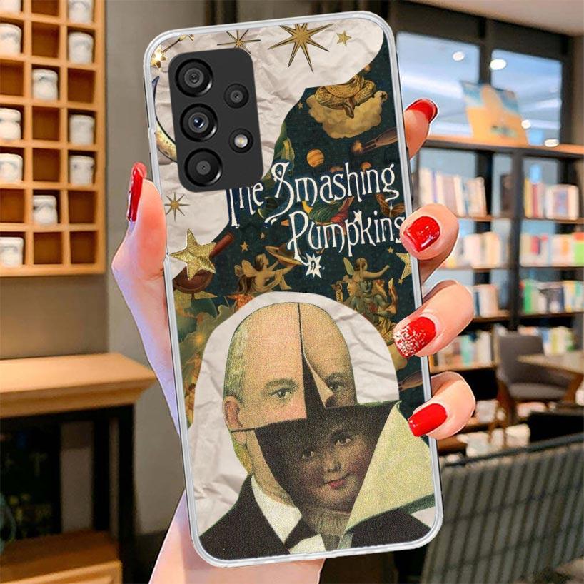 Rock The Smashing Pumpkins Phone Case For Samsung Galaxy A12 A22 A32 A52 A72 A02S Phone Case Note 20 Ultra 10 S10 Plus A51 A71 A