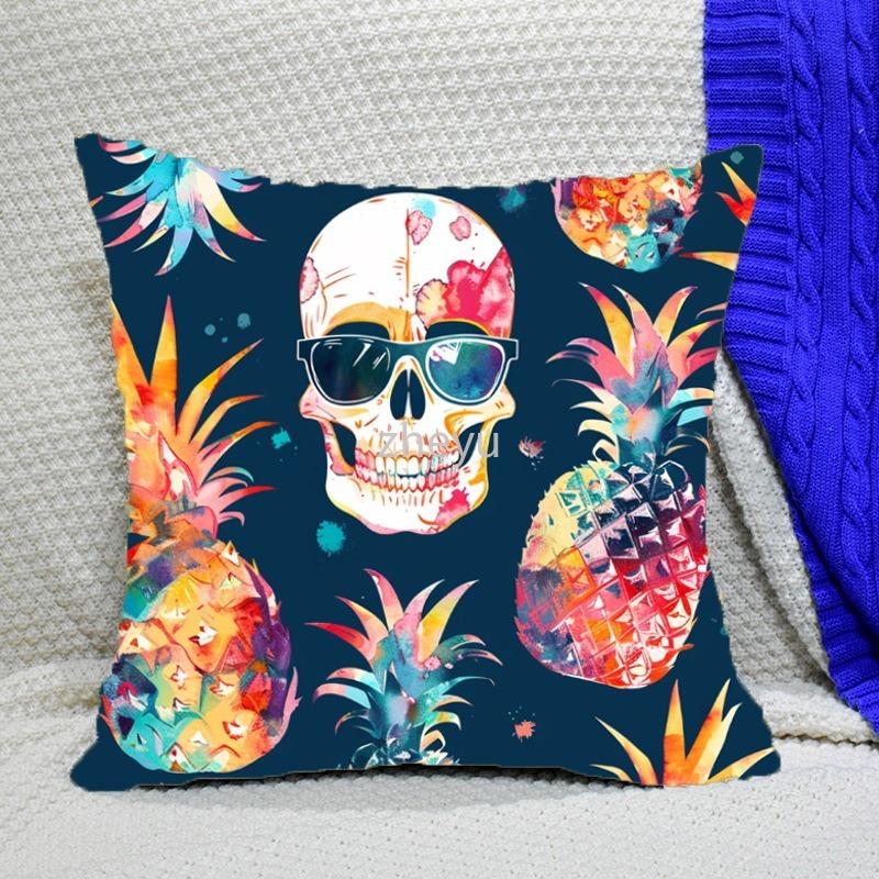 Halloween Party Decoration Pillowcase Ghost Pumpkin Castle Pillowcase Suitable for Home Living Room Sofa Room Decorations