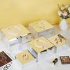 5pcs Acrylic Buffet Risers Wedding Mirror Multifunctional Parties Dessert Display Party Food Display Stand Cube Display Rack