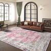 Luxurious Bohemian Floral Area Mat Soft Non-Slip, for Living Room, Bedroom, Dining Area, and Office, Polyester, Rugs for Living