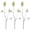 3 Pcs Faux Fall Leaves Stems Artificial Ficus Branches Fall Ficus Foliage